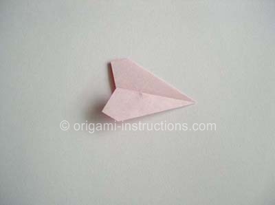 one wing folded down