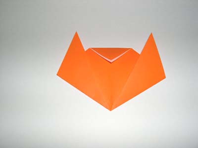 origami-cat - head folded over