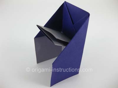 Origami Chair Folding Instructions How To Make An Origami Chair