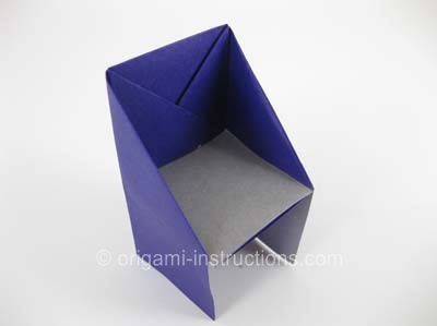 Origami Chair Folding Instructions How To Make An Origami Chair