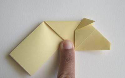 origami-cow-'s-neck-creased