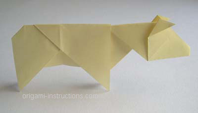 completed-origami-cow