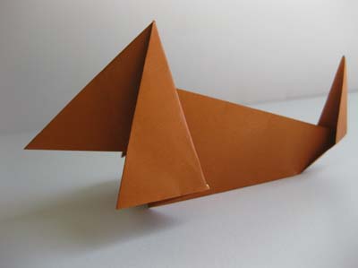 origami-dachshund