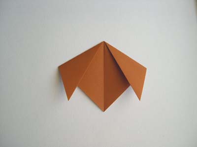 origami-dog ears folded down