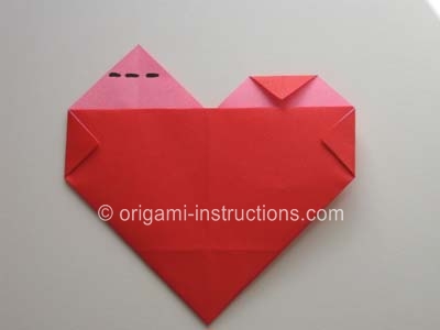 Easy Origami Heart Step 12