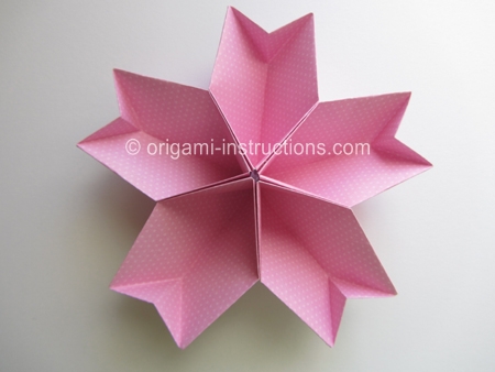 Blossom star Origami Kusudama 1  Step origami kusudama Cherry instructions