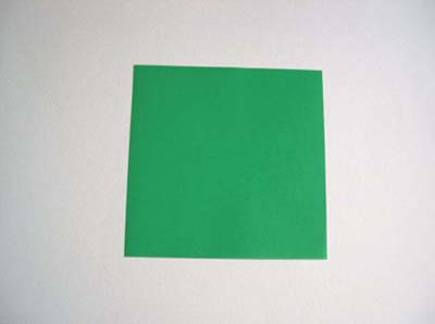 green square origami paper