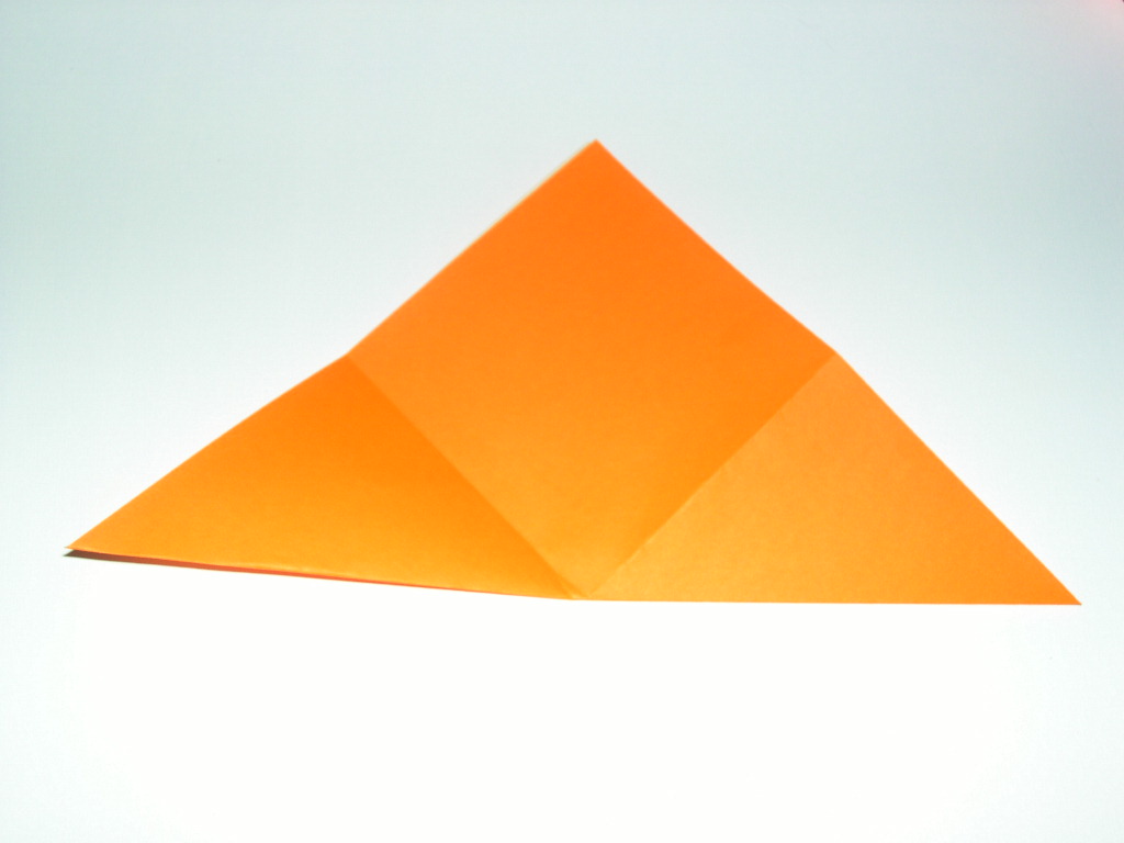 origami paper folded diagonally