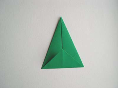 short corner of kite folded