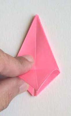 Origami Lily flower photo diagrams 14