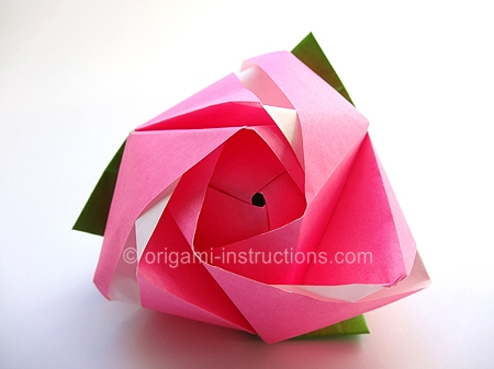 Modular Origami Magic Rose Cube Folding Instructions,Half Square Triangles Size Chart