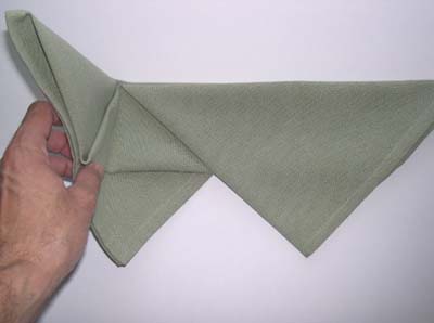 Napkin Folding - Bishop Hat - Photo Diagrams 7