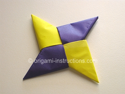 It's so much fun to make folded ninja stars from origami paper, and it