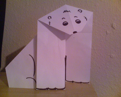 Origami Polar Bear at origami-instructions.com
