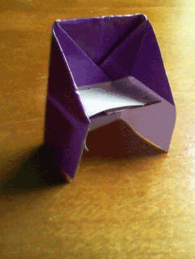 Origami Chair Folding Instructions How To Make An Origami Chair