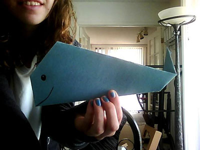 origami-whale