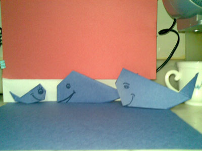 origami-whale