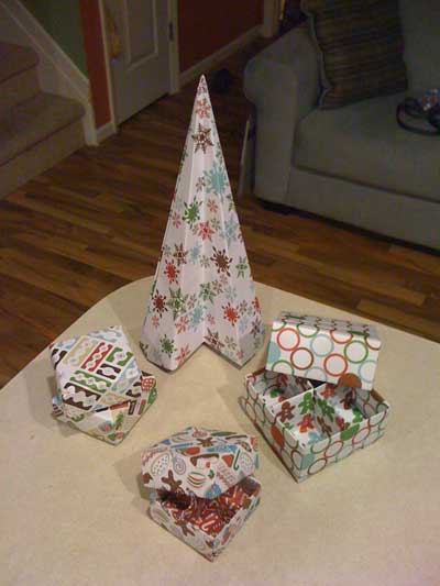 origami christmas tree