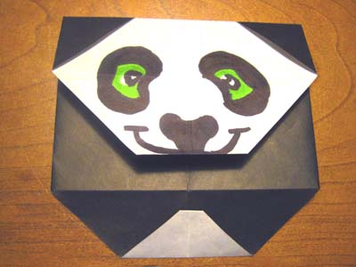 cute anime panda. origami-panda