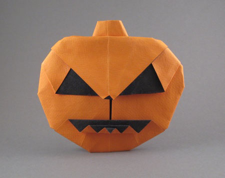 Origami Pumpkin at origami-instructions.com