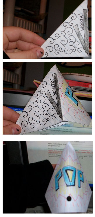 Origami Popper at origami-instructions.com
