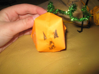 Origami Pumpkin at origami-instructions.com