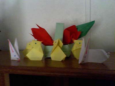 origami-easter-chick-family