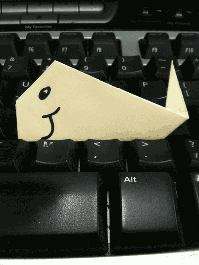 origami-whale