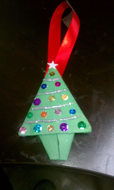 How to Make Origami Christmas Trees