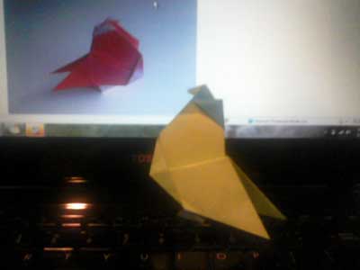 origami-rooster