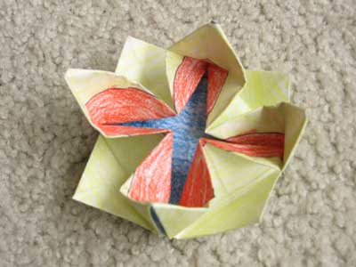 Origami Lotus at origami-instructions.com