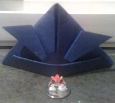 Origami Samurai Helmet (Blue)