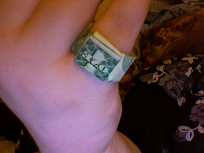 money-origami-ring