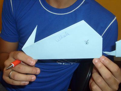 origami-whale