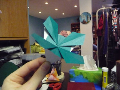 origami-cornflower