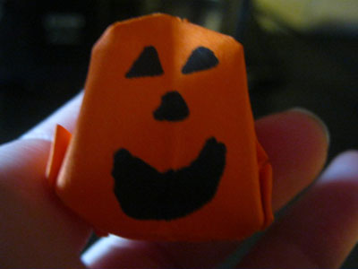 Origami Pumpkin at origami-instructions.com