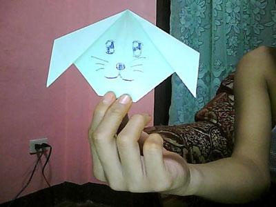 origami-dog-face