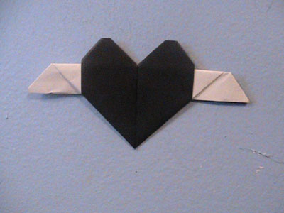 Fashion Industry Jobs Washington on From Tina In Arnold   Origami Heart With Wings  I Ve Used A Black