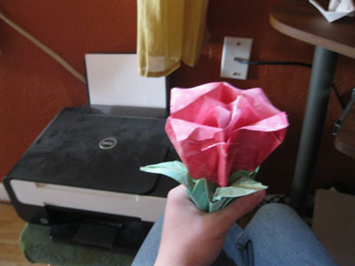 Origami Rose