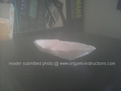 Origami Sampan at origami-instructions.com