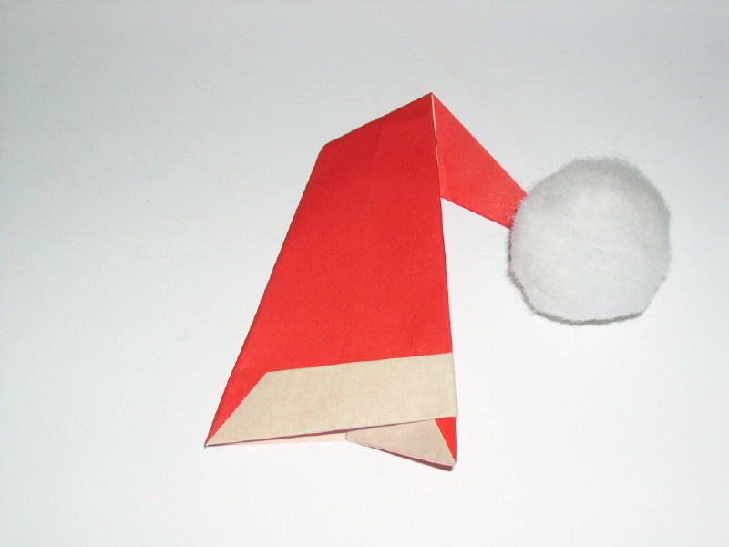 origami santa hat