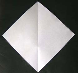 square of white paper