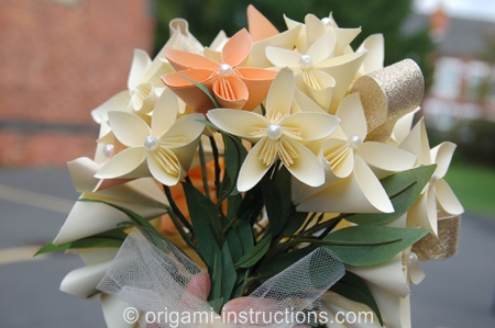 Origami wedding flowers instructions